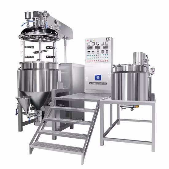 Vacuum Emulsifying Mixer Machine Tomato Paste Cream Lotion Ketchup Mayonnaise Mixing Making Machine Sleeping Mask Production Tank