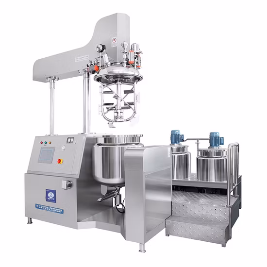 Vacuum Emulsifying Mixer Machine Tomato Paste Cream Lotion Ketchup Mayonnaise Mixing Making Machine Sleeping Mask Production Tank