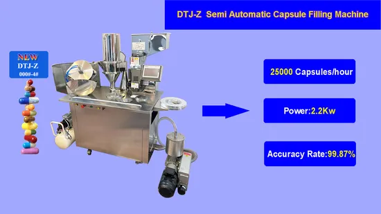 in Stock 3 Year Warranty Semi-Automatic Pharmaceutical Pill Powder Filler Pellets Pellets Hard Gelatin Capsule Filling Machine