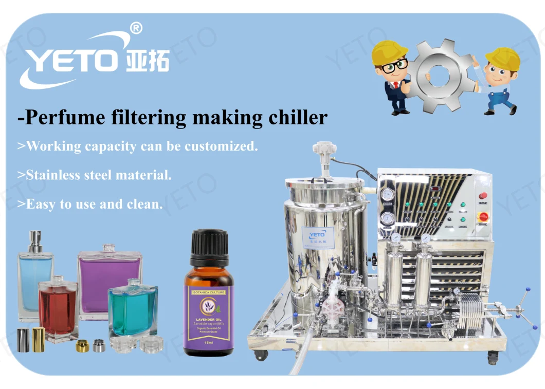 Yeto Liquid Perfume Air cleaning Products Mixing Making Machine with Chiller Freezing Filter System