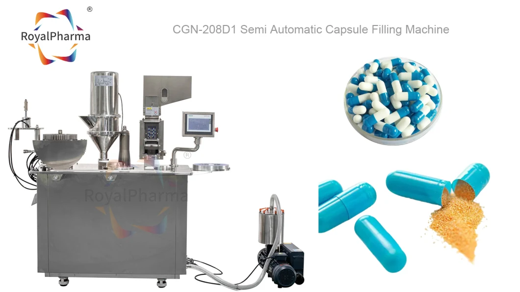 Pharmaceutical Laboratory Hard Gelatin Semi Automatic Capsule Filling Machine (CGN-208D1)
