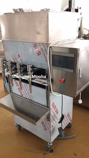 Usine bas prix semi-automatique liquide eau potable épice huile sauce soja lait vinaigre confiture gelée shampooing tasse bouteille remplissage machine à emballer