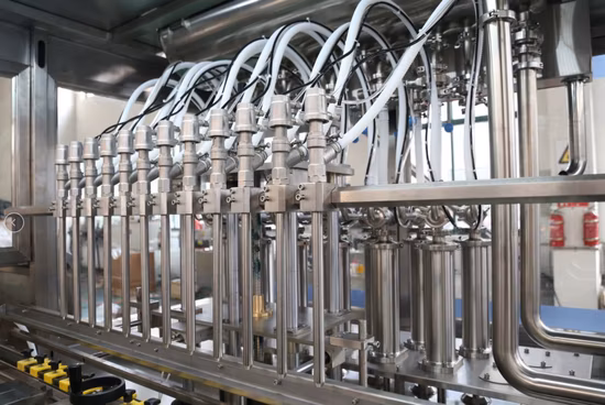 Carburant automatique Diesel/Gaz/Lubrification/Moteur/Comestibles/Olive/Huile de cuisson Jus de fruits Eau Potable Pet/Verre/Bouteille en plastique Remplissage de liquide/Capsulage/Machine d'emballage