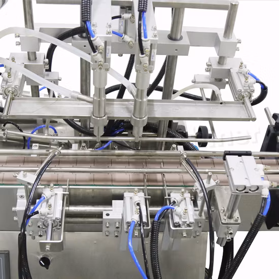 Automatique 2 têtes lavage à la main pâte à vaisselle crème pour le visage shampooing liquide huile petite bouteille pot remplissage capsulage étiqueteuse