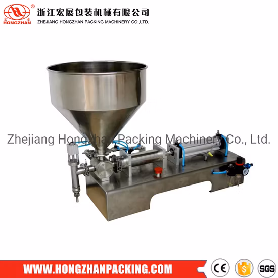 2019 Zhejiang Hongzhan Hot Sale Machine de remplissage semi-automatique de haute qualité HP500e pour coller la crème cosmétique avec certificat